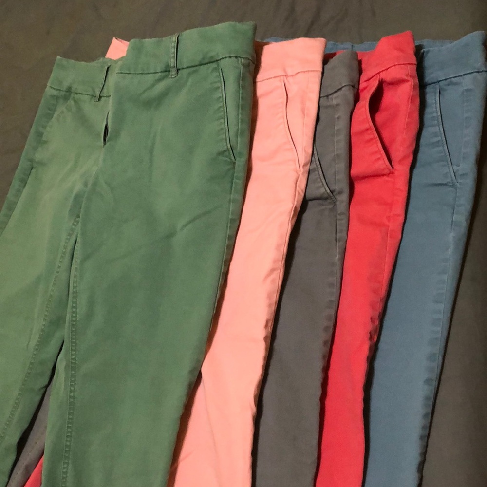 Capris pants in five fun colors